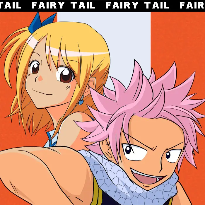 Gambar Lucy dan Natsu bersama