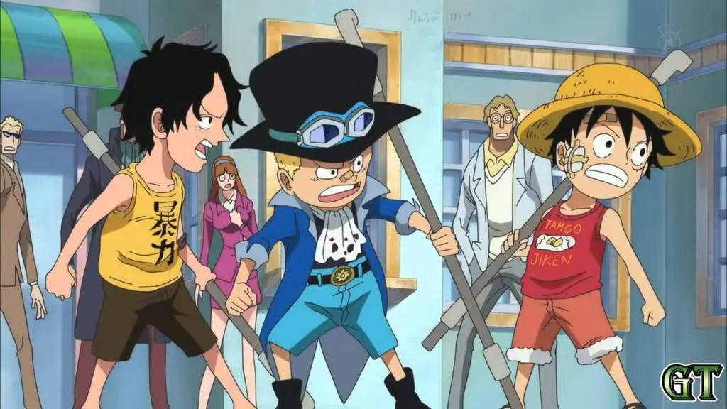 Luffy dan Ace dalam One Piece