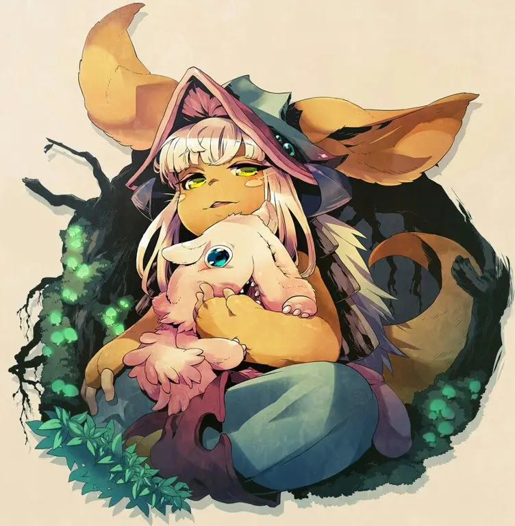 Gambar Nanachi dan Mitty, dua karakter penting dalam manga Made in Abyss