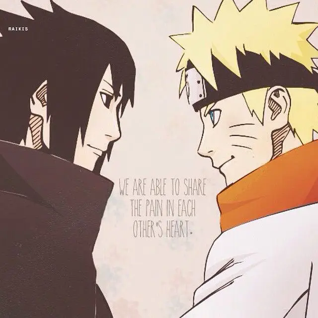 Gambar persahabatan Naruto dan Sasuke