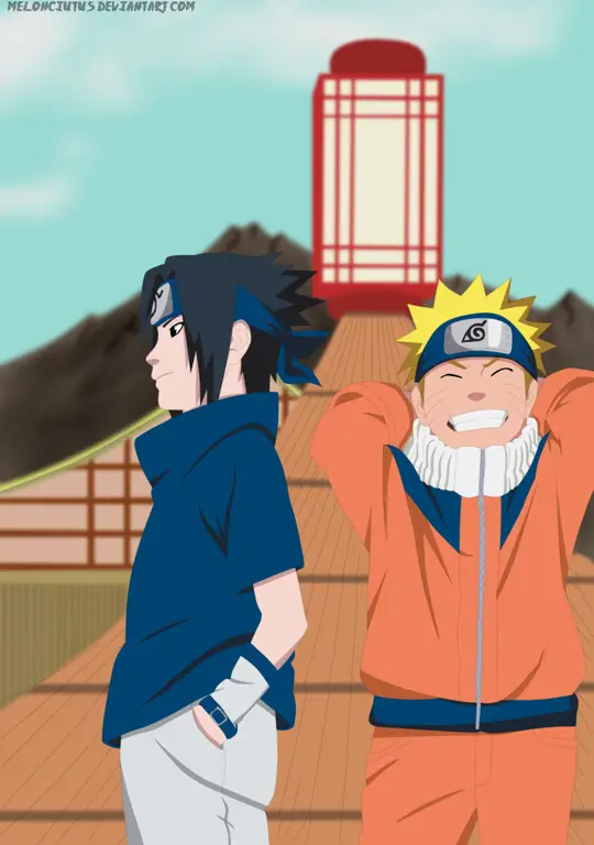 Naruto dan Sasuke berteman