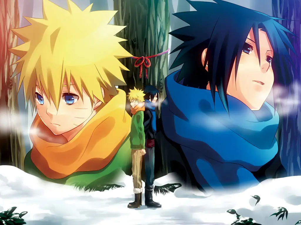 Gambar Naruto dan Sasuke