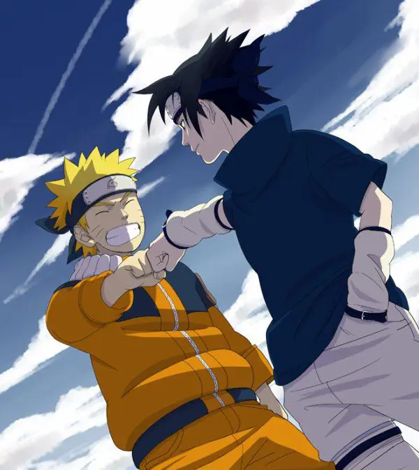 Naruto dan Sasuke berteman