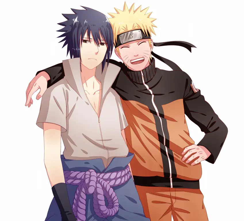 Naruto dan Sasuke berlatih bersama