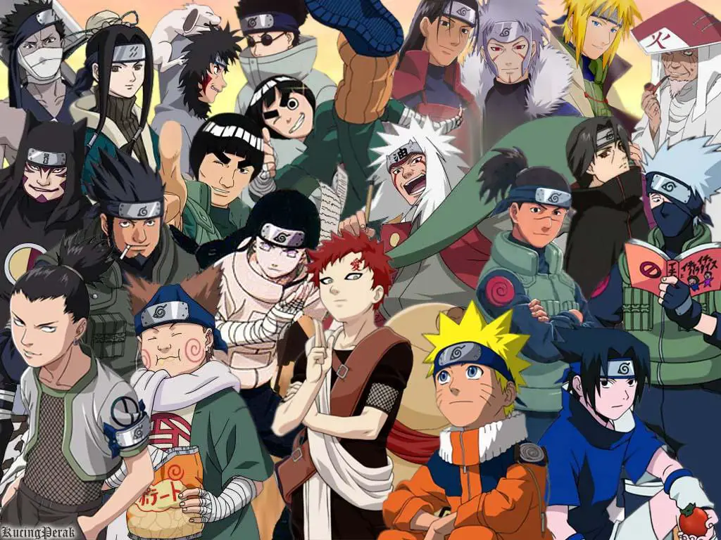 Naruto bersama teman-temannya