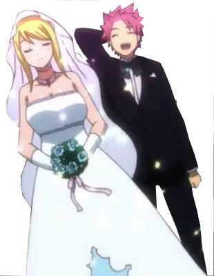 Gambar Natsu dan Lucy