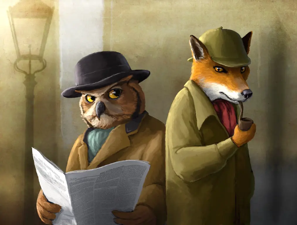 Ilustrasi Sherlock Holmes dan Dr. Watson