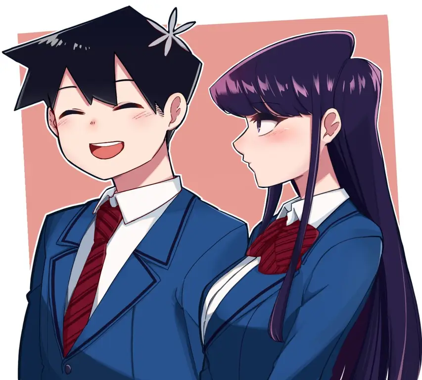 Gambar Shoko Komi dan Hitohito Tadano