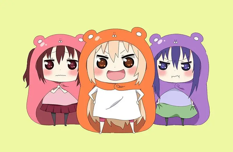 Gambar Umaru-chan bersama teman-temannya