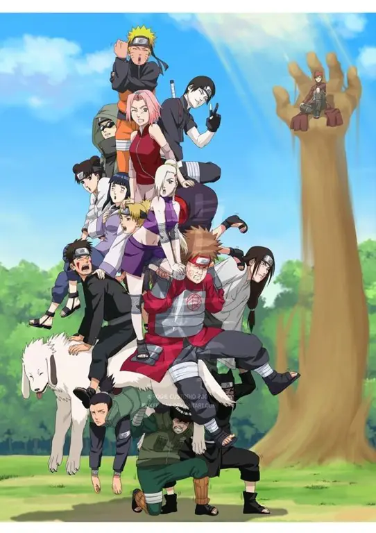 Naruto bersama teman-temannya