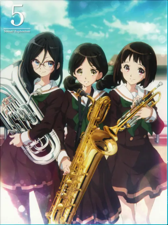 Gambar yang menampilkan persahabatan di antara para karakter Euphonium