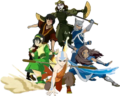 Tim Avatar: Aang, Katara, Sokka, dan Toph