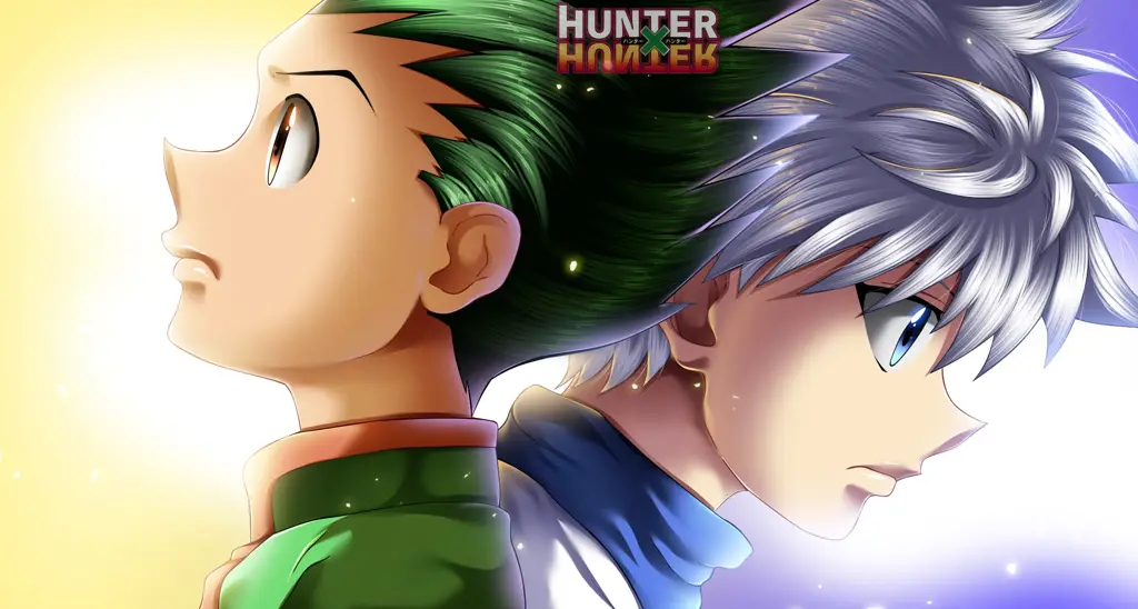 Gambar Gon dan Killua sedang berpetualang