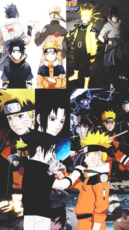 Gambar persahabatan Naruto dan Sasuke