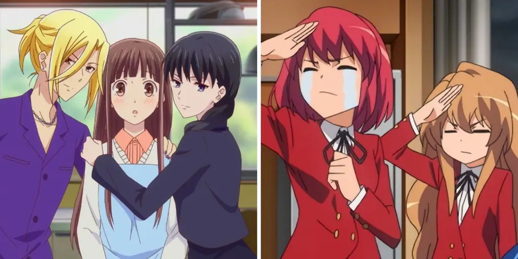 Persahabatan yang rumit antara Haruka, Ririka, dan Aoi Adegan drama persahabatan anime