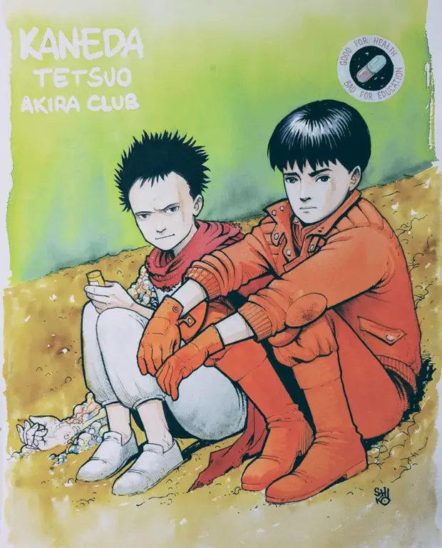 Adegan Kaneda dan Tetsuo dalam film Akira