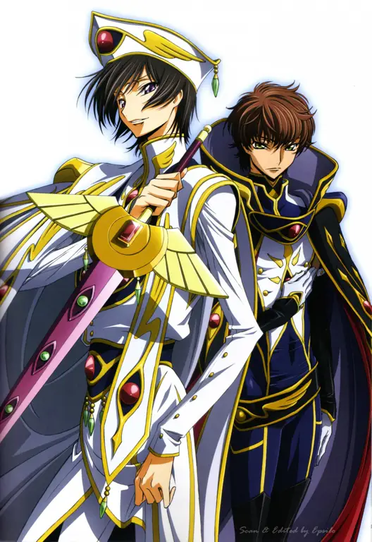 Lelouch dan Suzaku dalam Code Geass