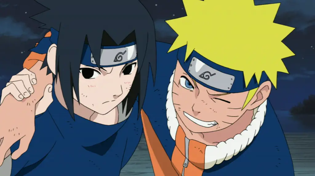 Naruto dan Sasuke, persahabatan yang penuh lika-liku.