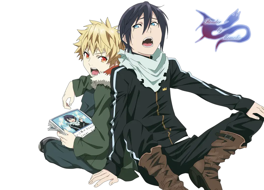 Yato dan Yukine dalam Noragami Aragoto