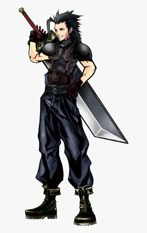 Ilustrasi Zack Fair dan Cloud Strife bersama