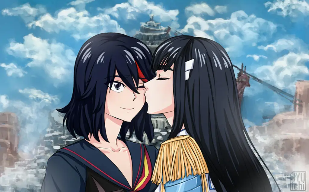 Ryuko Matoi dan Satsuki Kiryuin, hubungan rumit antara musuh dan teman