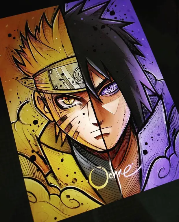 Gambar Naruto dan Sasuke