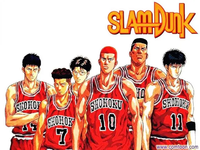 Pertandingan basket seru dalam Anoboy Slamdunk