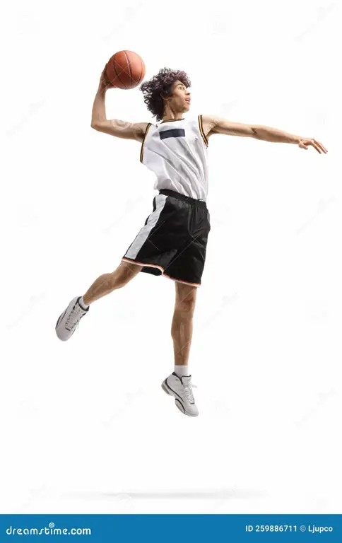 Adegan pertandingan basket Slam Dunk