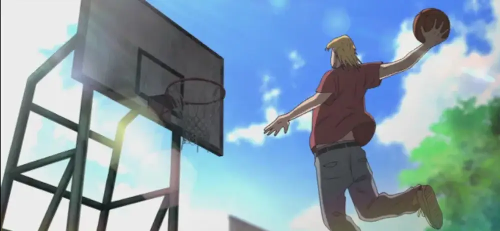 Pertandingan basket seru dalam anime Ahiru no Sora