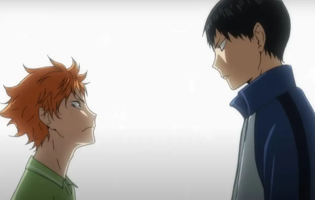 Gambar adegan pertandingan final anime Haikyuu!!