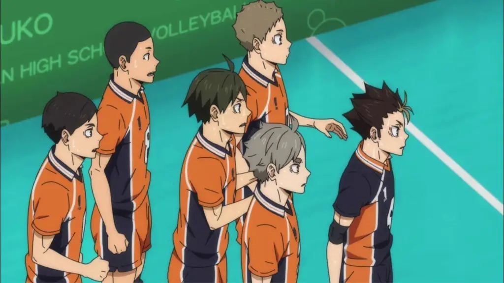 Gambar pertandingan antara Inarizaki dan Karasuno di Haikyuu!! Season 5