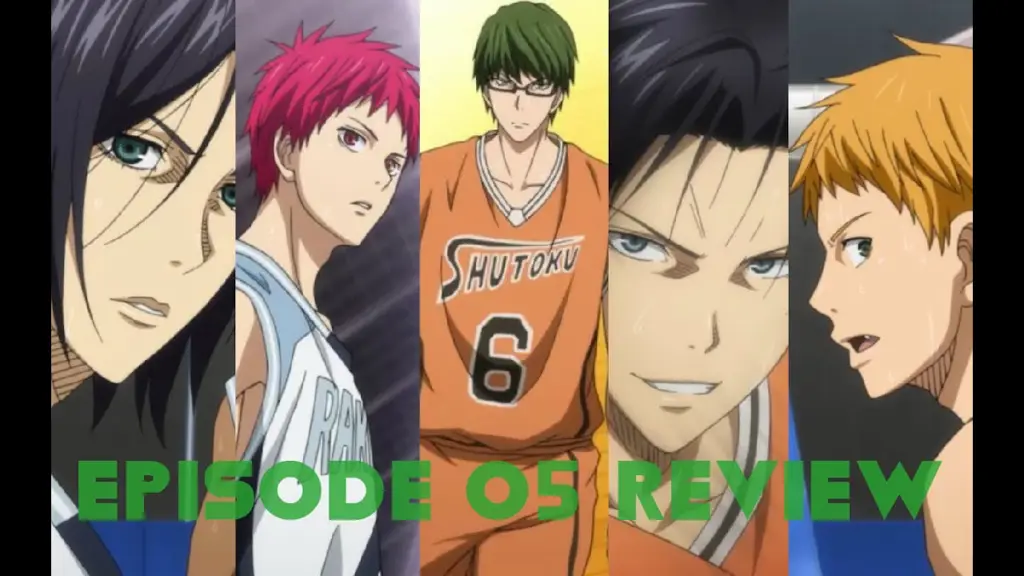 Gambar dari adegan pertandingan basket di Kuroko no Basket season 3