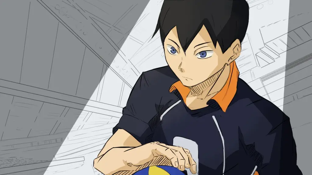 Gambar pertandingan antara Nekoma dan Karasuno