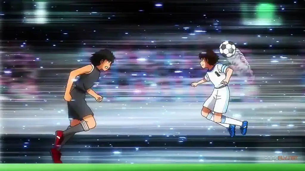 Adegan-adegan pertandingan sepak bola dalam Captain Tsubasa 2018