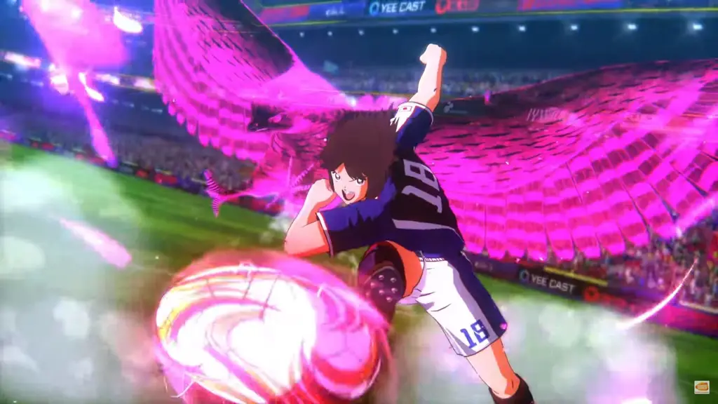 Gambar lapangan sepak bola dalam anime Captain Tsubasa