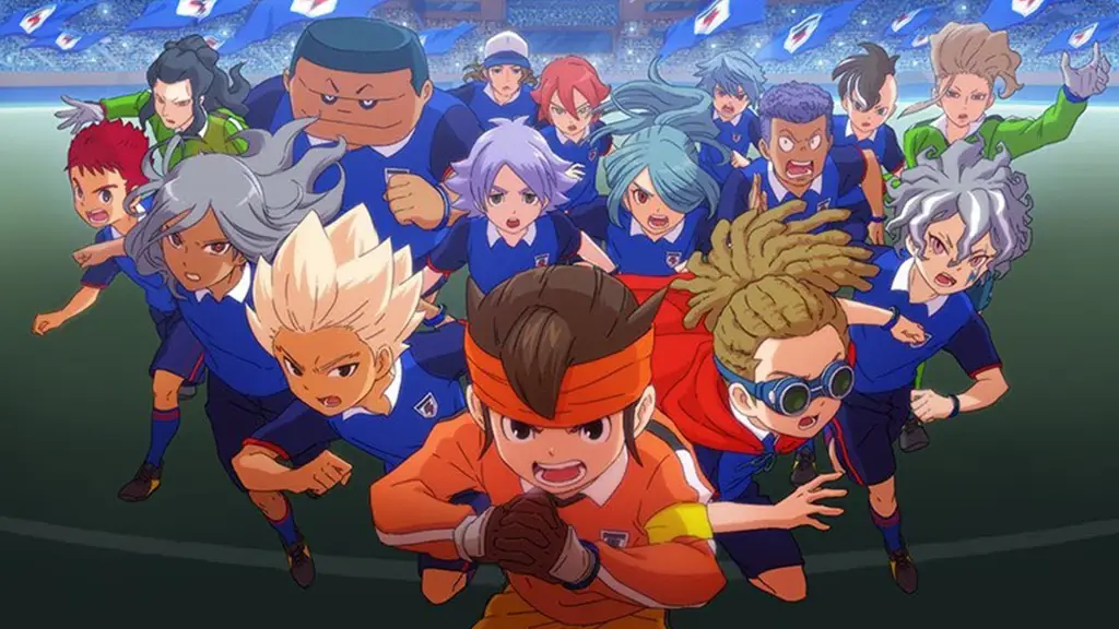 Cuplikan adegan pertandingan sepak bola Inazuma Eleven