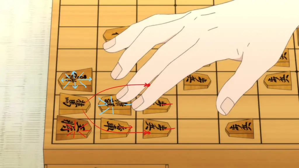 Adegan pertandingan shogi yang menegangkan