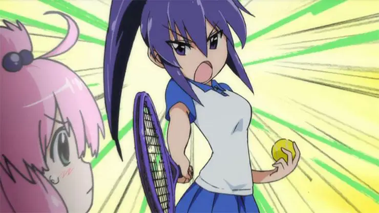 Pertandingan tenis anime yang menegangkan