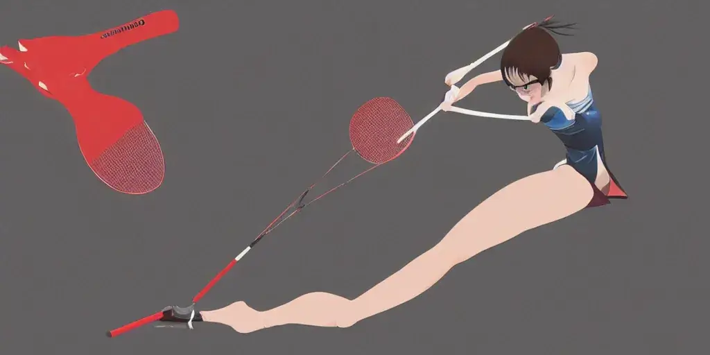 Gambar pertandingan tenis bergaya anime