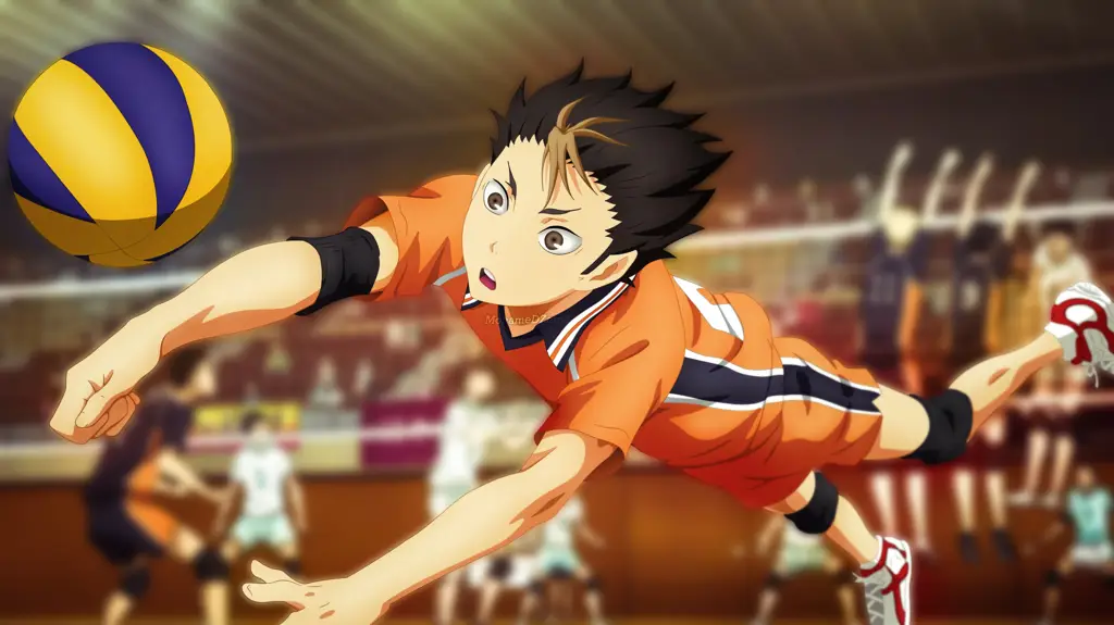 Gambar pertandingan voli seru dari anime Haikyuu!!