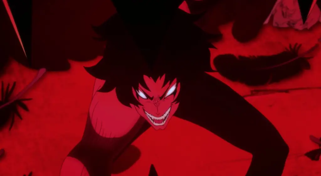 Gambar pertarungan iblis dalam Devilman Crybaby