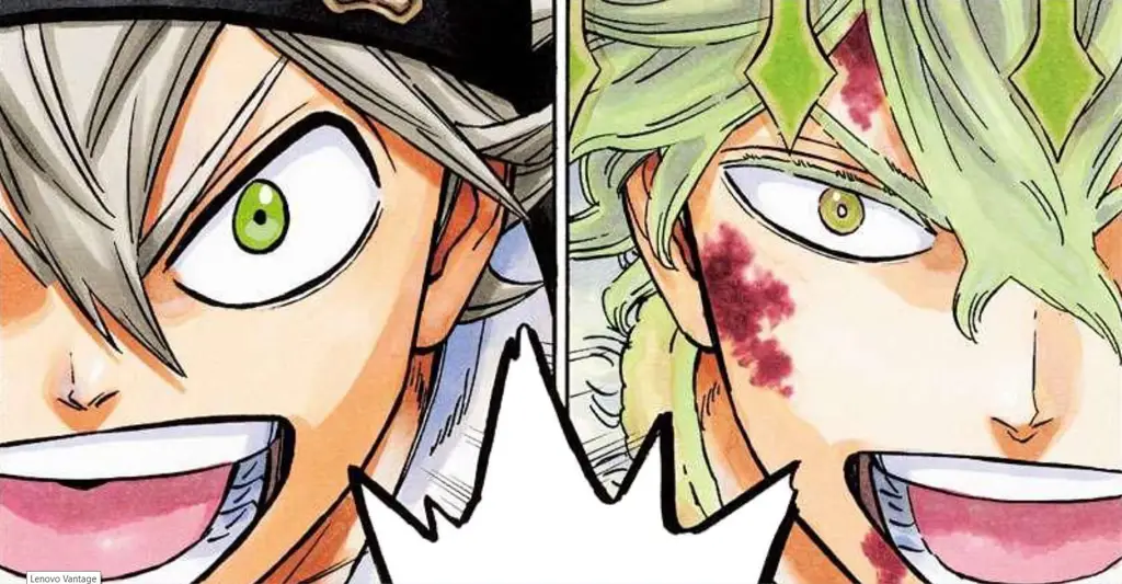 Asta dan Yuno bertarung dengan sengit dalam Black Clover eps 167