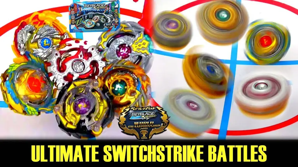 Gambar pertarungan Beyblade yang epik dan menegangkan