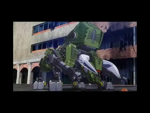 Pertarungan epik antar Zoid dalam Zoids Wild Zero Adegan pertarungan Zoids Wild Zero