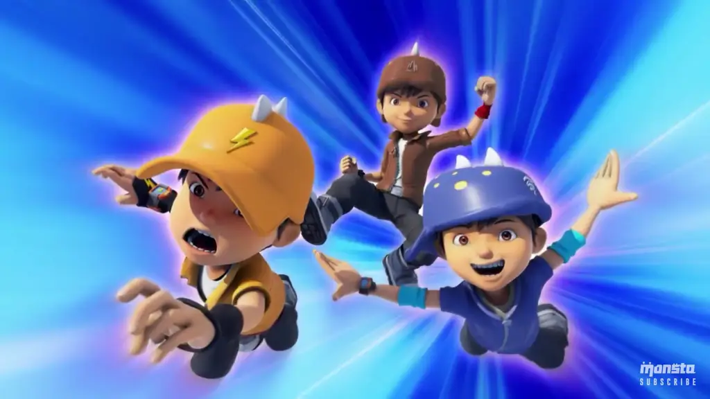 Adegan aksi menegangkan dari Boboiboy Galaxy