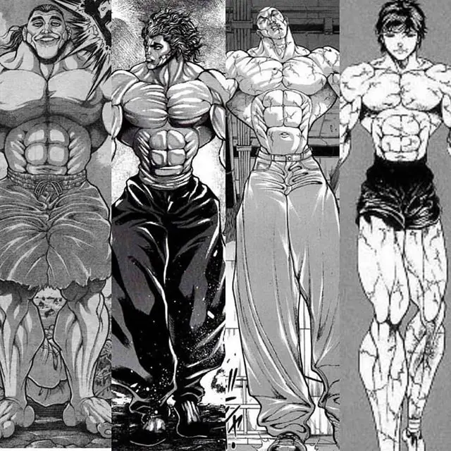 Baki Hanma dan Yujiro Hanma sedang bertarung