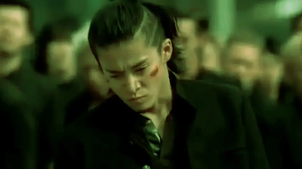 Adegan pertarungan dalam anime Crows Zero