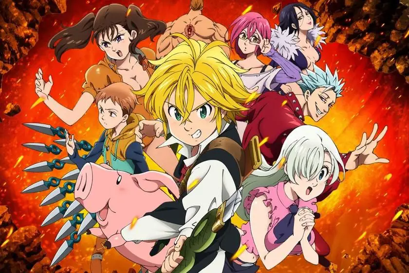 Adegan aksi Nanatsu no Taizai yang menegangkan