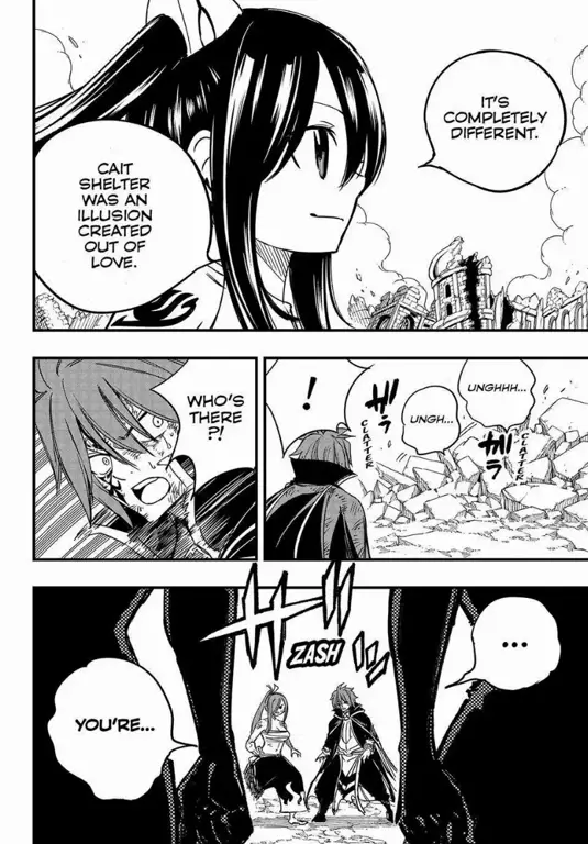 Adegan pertarungan seru dari Fairy Tail 100 Year Quest chapter 165