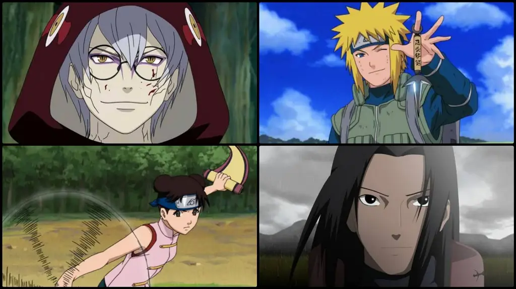 Para karakter Naruto Shippuden sedang bertarung